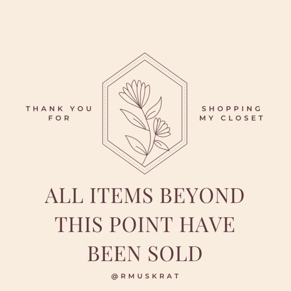 —SOLD ITEMS—